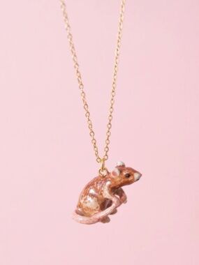 NIB Camp Hollow Rat Necklace